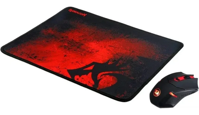 Mouse Y Pad 2 En 1 Gamer Redragon M601wl-ba Negro/rojo Negro/rojo