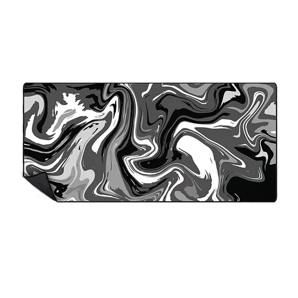 MOUSEPAD BLACK AND WHITE LIQUID 90X40 MPTGS