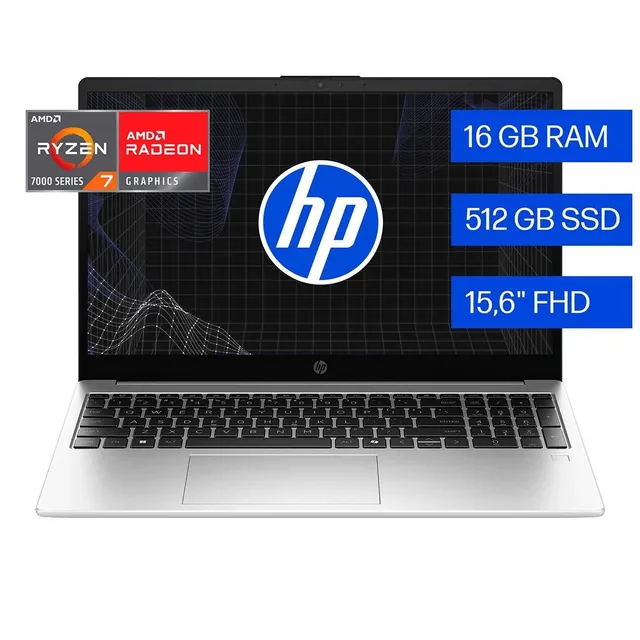 Nb Hp 255 R7-7735U 16GB 512GB 15" Free Dos