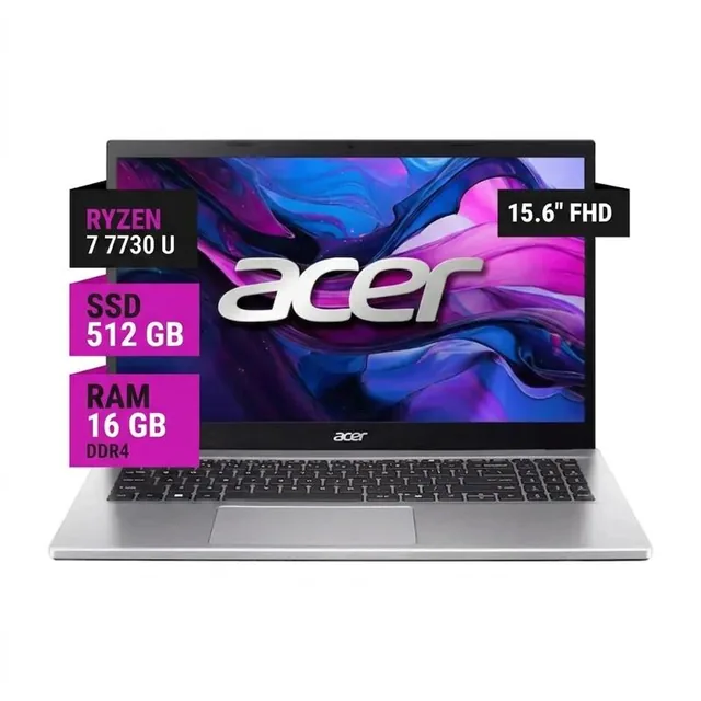 Notebook Acer Aspire Go 15 15.6" AMD Ryzen 7 7730U 16GB Ram 512GB SSD W11