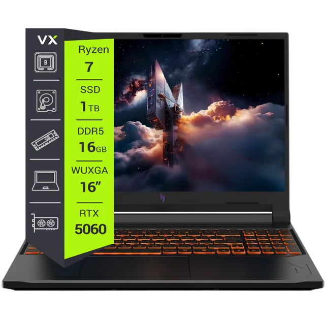 Notebook Acer Nitro V 16 Ryzen AI 7 350 16GB 1TB GeForce RTX 5060 16
