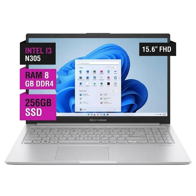 Notebook ASUS Vivobook GO E1504G 15.6" Intel I3 N305 8GB Ram 256GB SSD WIN11S