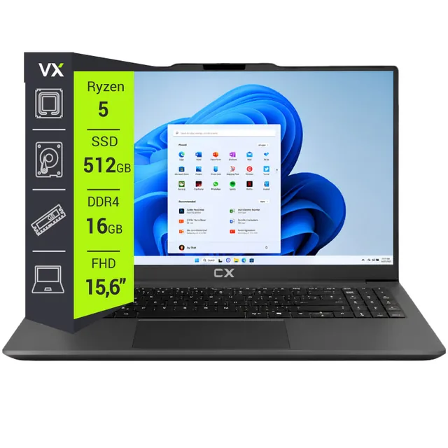 NOTEBOOK CX 15.6 AMD RYZEN 5 7430U+16G+SSD512G