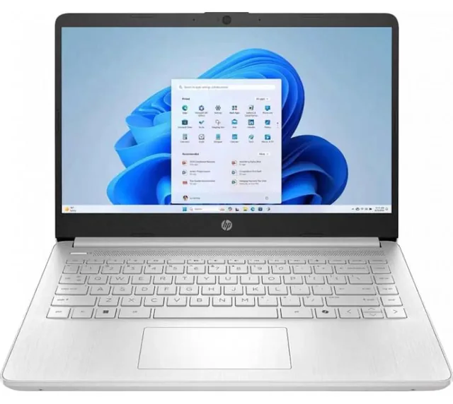 Notebook HP 14" HD Intel N150 4GB DDR5 128GB UFS Win11 Natural Silver 14-DQ6101dx