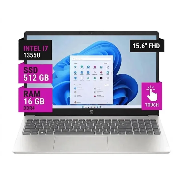 Notebook HP 15-FD0127 15.6" FHD Touchscreen Intel I7 1355U 16GB Ram 512GB SSD Win11