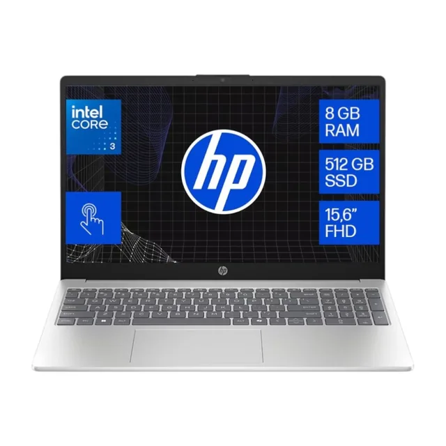 Notebook HP OPP 15-fd0333la i3-c3-100U 15 FHD/Touch 8GB/512 IPS 300 nits Windows® 11 Home (0607)