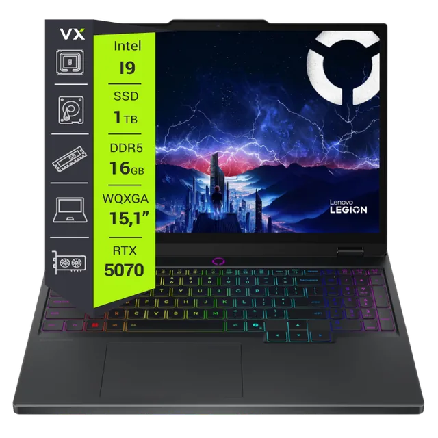 Notebook Lenovo Legion 5 15IRX10 Core i9 14900HX 16GB 1TB GeForce RTX 5070 15.1