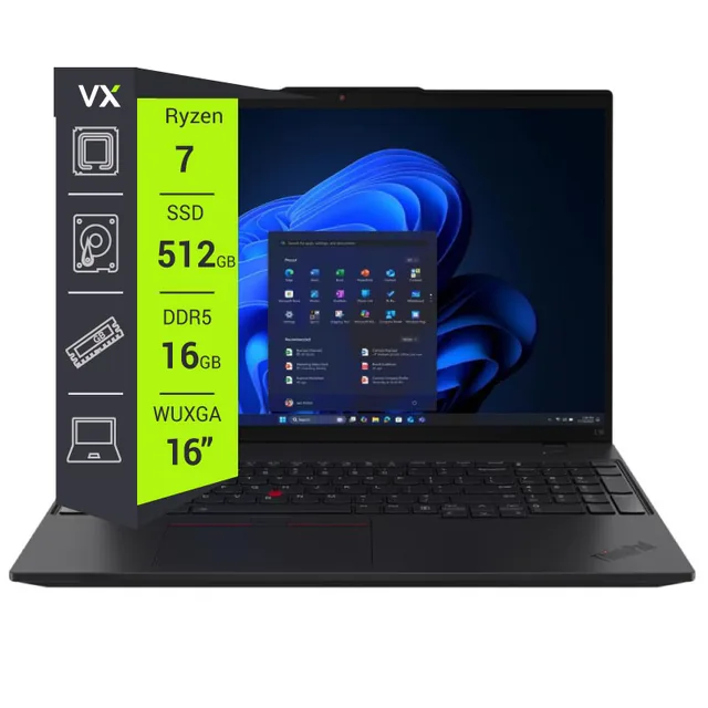 NOTEBOOK LENOVO THINKPAD L16 RYZEN 7 PRO 16GB RAM 512GB SSD 16" G2 SIN WINDOWS