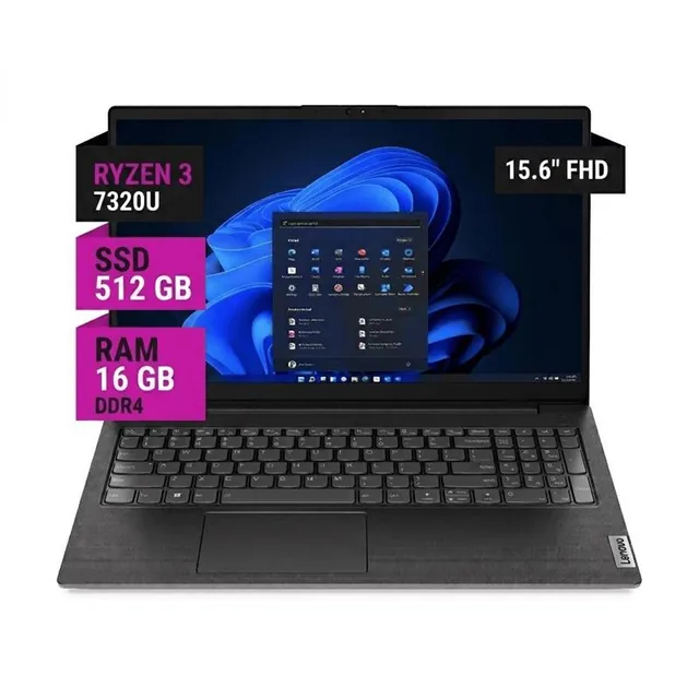 Notebook Lenovo V15 G4 AMN 15.6" FHD Ryzen 3 7320U 16GB RAM 512GB SSD - WIN11