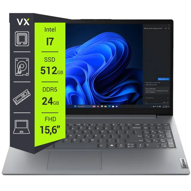 Notebook Lenovo V15 G5 Core i7 13620H 24GB 512GB 15.6" Luna Grey