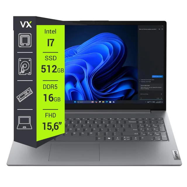 Notebook Lenovo V15 G5 Intel i7 13620H 16GB 512GB 15.6" Luna Grey