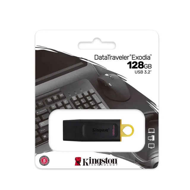 Pendrive Kingston 128GB Exodia M Negro 3.2