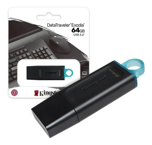 Pendrive Kingston 64GB Exodia DTXM Negro 3.1
