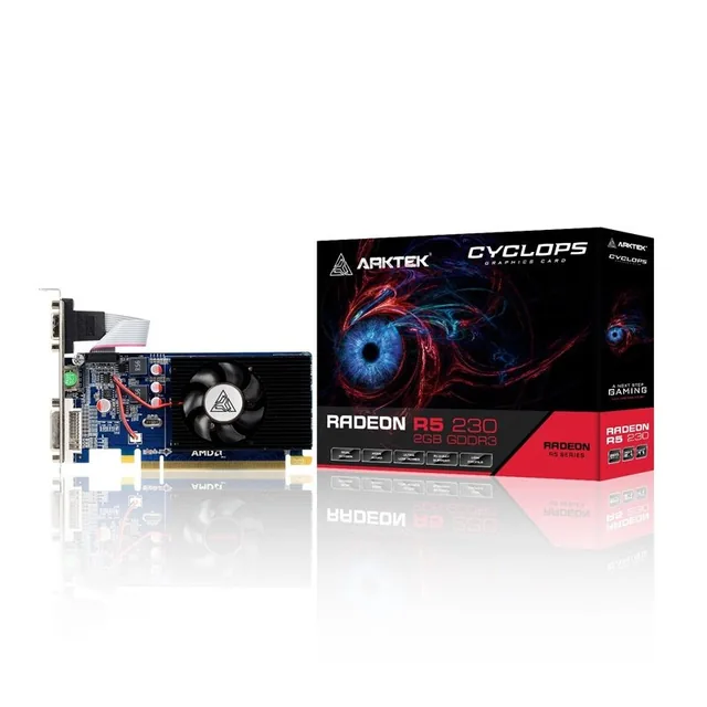 Placa De Video Arktek Radeon R5 230 2GB DDR3 64bit Low Profile