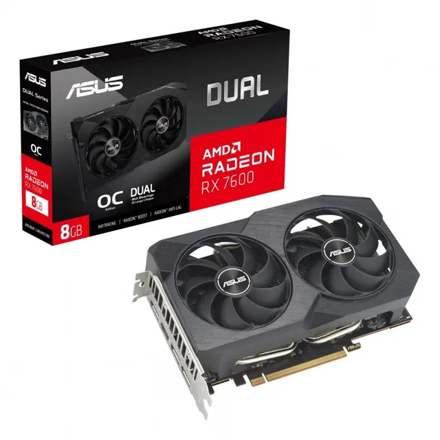 VGA ASUS Dual OC EVO RX 7600 8GB