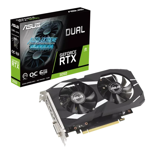 Placa De Video Asus Nvidia Geforce Dual Rtx 3050 O6g