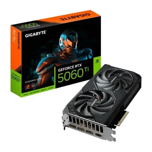 Placa De Video Gigabyte Geforce Rtx 5060 Ti Windforce Oc 8g