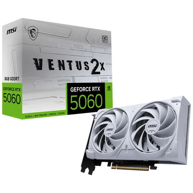 VGA MSI Ventus 2X OC White RTX 5060 8GB