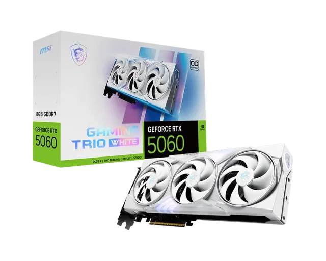 VGA MSI Gaming Trio OC White RTX 5060 8GB