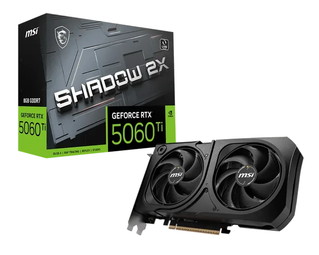 VGA MSI Shadow 2X Plus RTX 5060 TI 8GB