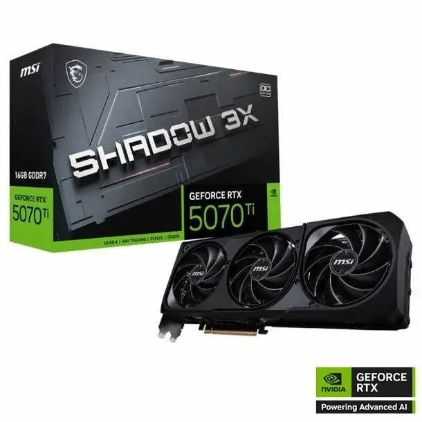 VGA MSI Shadow 3X OC RTX 5070 TI 16GB