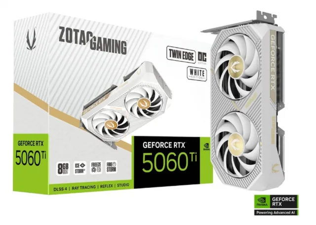 VGA Zotac Twin OC White RTX5060TI 8GB