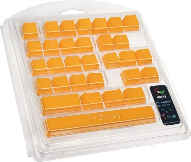 SET 31 TECLAS DUCKY GOMA TRASLUCIDAS AMARILLO YELLOW