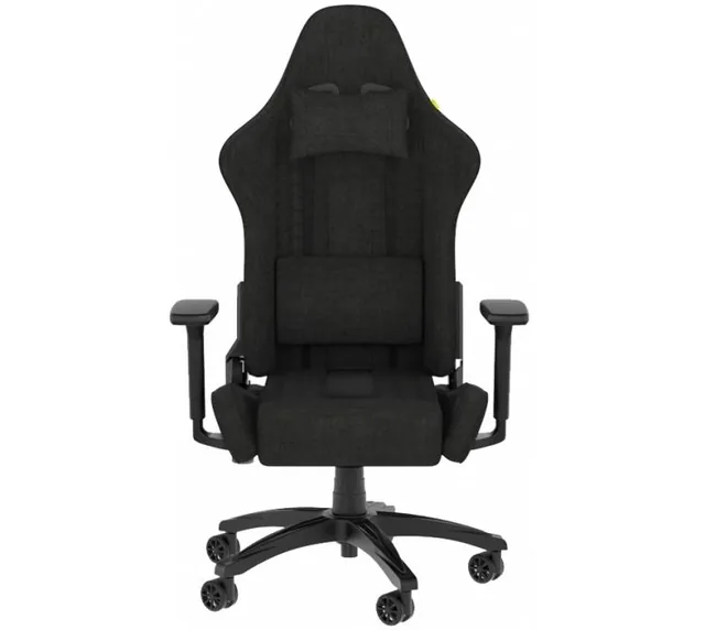 Silla Gamer Corsair TC100 Relaxed Tela Negro (Peso MAX. 120kg)