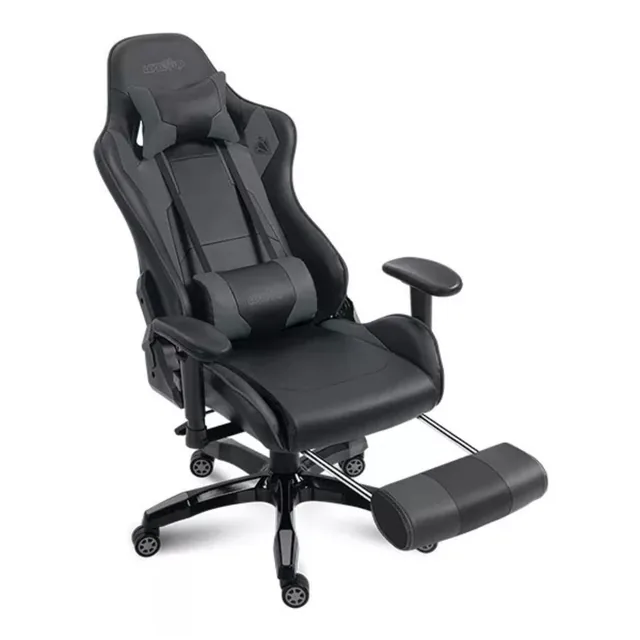 Silla Gamer Level Up Apolo Negro C/apoya Pies