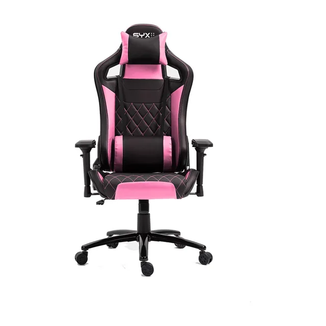 SILLA GAMER SYX CH-451 PK ROSA NEGRO