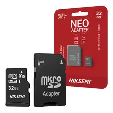 Tarjeta Microsd Hiksemi Neo 32gb 92mb/s Adaptador Sd