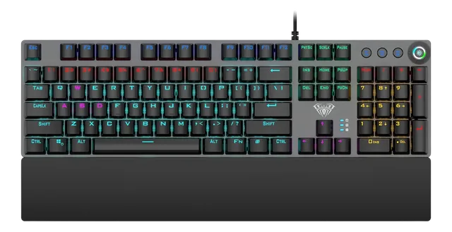 Teclado Aula F2058 Black Sw Blue InglÉs