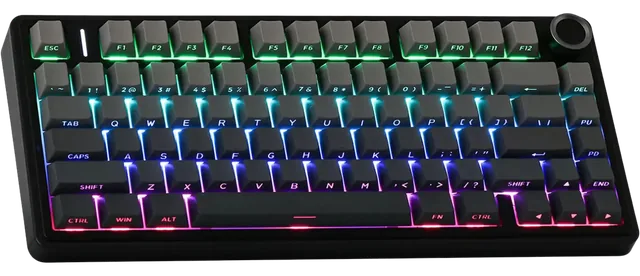 Teclado Aula F75 Black DegradÉ Mecanico Trimodo Wireless 75% Rgb Sw Reaper InglÉs
