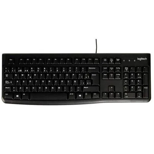 Teclado C/Cable Logitech K120 Negro