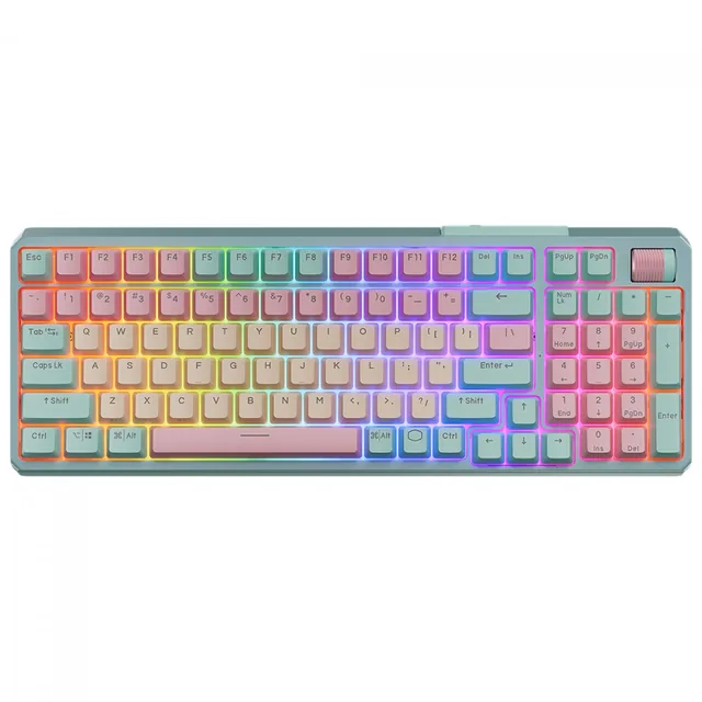 Teclado Coolermaster MK-770 Macaron Switch Red