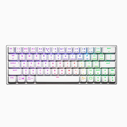 Teclado CoolerMaster SK622 Silver White Switch Red Low Compacto