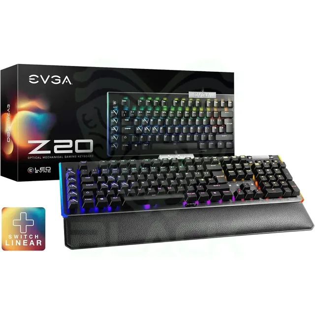 Teclado Evga Z20 RGB Gaming RGB Optical Mechanical (clicky Switch)