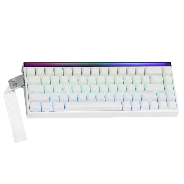 Teclado Gamer Aula 68 HE Blanco Sw Meteor King
