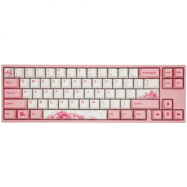 Teclado Gamer Mecánico Ducky Miya Pro Sakura V2 Switch Varmilo EC Rose V2