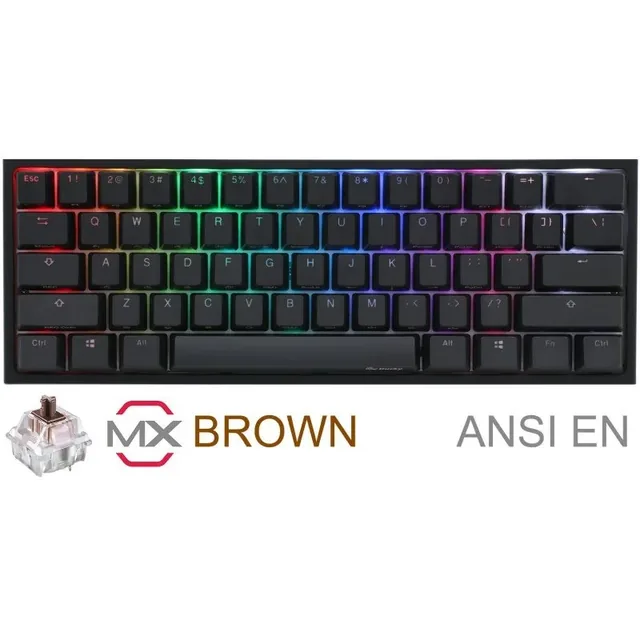 Teclado Gamer Mecánico Ducky One 2 Mini RGB Cherry MX Brown ANSI ES