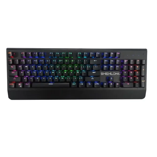 Teclado Gamer Mecánico Shenlong MK9600SB-105 RGB Blue Switch ESP
