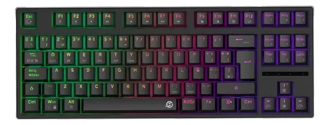 Teclado Gamer Solarmax Hog Gmkb88rb Mecánico Rgb Español Negro Español España