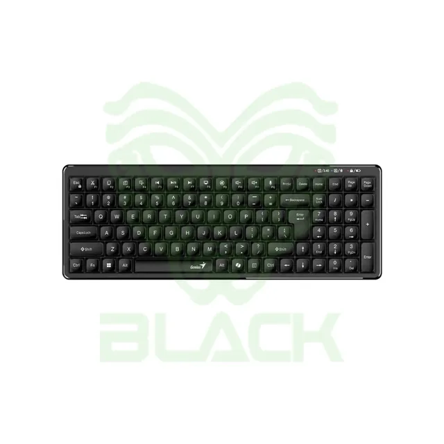 Teclado Genius Luxemate Q7100 Ai Sp Black Bt+2.4ghz,kb