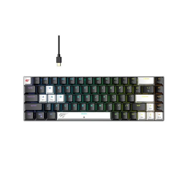 Teclado Havit Backlit Kb906L Rgb Black