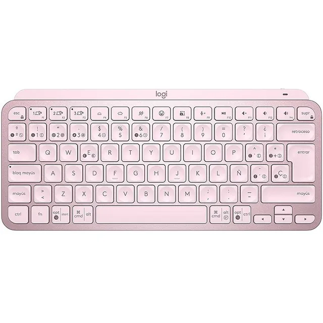 Teclado Logitech MX Keys Mini Rose Wireless Retroluminado