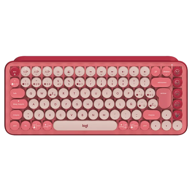 Teclado Logitech POP KEYS Coral Rose