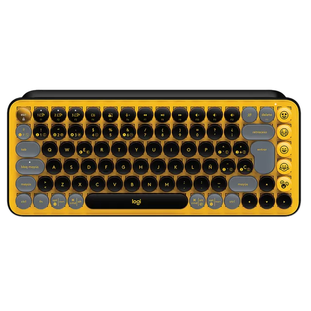 Teclado Logitech POP KEYS Negro y Amarillo