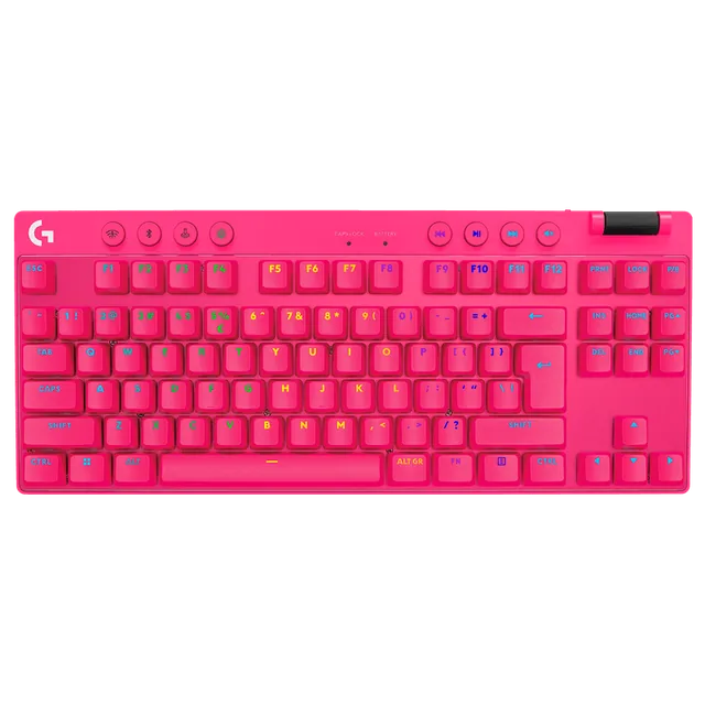 Teclado Logitech PRO X TKL Magenta Lightspeed