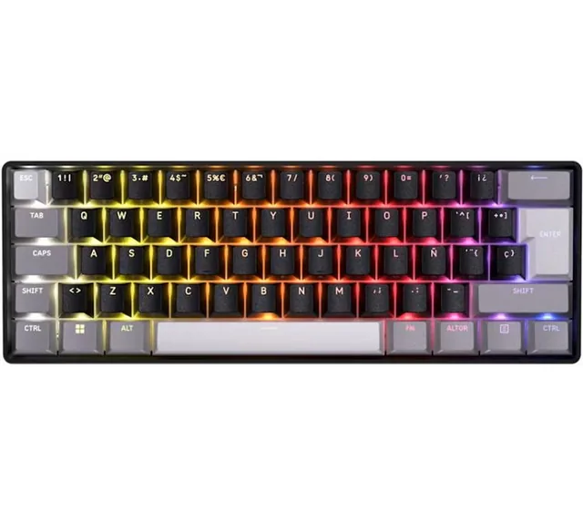 Teclado Magnetico Corsair Clipper PRO Mini 65% HyperPolling 8000Mhz Hall Effect Switch MGX HYPERDRIVE CORE RGB IP57