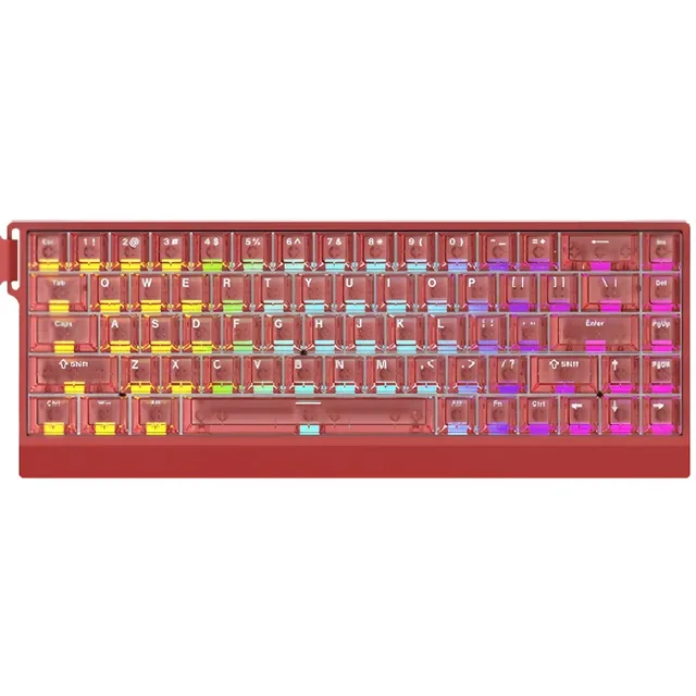 TECLADO MAGNETICO IROK MERCURY68 MAX RED
